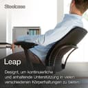 Steelcase Leap Ergonomischer Bürostuhl mit LiveBack Lumbalstütze und flexibler, S-förmiger Rückenlehne Onyx Schwarz, 62 x 68 x 100 - 4