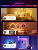 Lepro WL1 AI Smart Luci Natale Interno,SYNC Music e RGBIC DIY per LED Gaming Room,Retroilluminazione TV,LED Light Bars Funziona con Alexa/Google Assistant,Progettista Illuminazione AI Personalizzato - 2