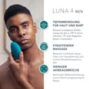 FOREO Gentelman’s Choice LUNA 4 MEN Set - Gesichtsreinigungsbürste für Haut & Bart + LUNA 2-in-1 Rasiergel & Gesichtsreiniger, 100 ml - Straffende Hautpflege Männer - mit App - USB-aufladbar - 4