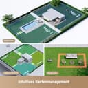 dreame Intelligenter Mähroboter A1 Pro ohne Begrenzungskabel, 360°3D LiDAR, Drahtloser Umfang, 2000m², App-Steuerung, OmniSenseTechnologie, Intuitive Zonenverwaltung, Intelligente Hindernisvermeidung - 4