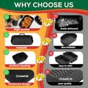 Ninipie 2 PCS Pieghevole Ninja Friggitrice ad Aria Contenitori per Friggitrice ad Aria 9.5L Ninja Foodi Max Dual Zone AF400EU SL400EUCP AF400 Accessori Teglie Silicone Contenitori AF500EUCP Pirofila - 3