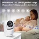 Vtech Smart Babyphone mit 2 Kameras, 1080p-FHD-Kamera und 5"-HD-IPS-Bildschirm, WLAN, Geräusch-/Bewegungserkennung, Temperatursensor, geteiltem Bildschirm, Schwenk-Neige-Zoom-Funktion: VM901-2W - 7