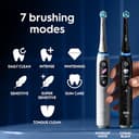 Oral-B iO10 Electric Toothbrushes Adults, Gifts For Women / Men, 1 Handle, 3 Toothbrush Heads, Charging Travel Case, Toothbrush Head Holder, 7 Modes, 2 Pin Plug, Cosmic Black, Oral B IO Toothbrush - 9
