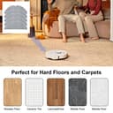 Fixbetter 5 Pcs Mop Pads for Roborock S8, S8+, S8 Pro Ultra Robot Vacuum, VibraRise 2.0 Washable Reusable Mopping Pad Replacement Accessories - 3