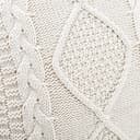 Mandioo Baumwolle gestrickte Beige dekorative Lumbar Wurf Kissenbezüge Weiche Gemütliche Kissenbezug Luxus Moderne Dekorativ Couchkissen Kissenhülle für Sofa Couch Wohnzimmer 45x45 cm - 4