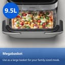 Philips Airfryer 5000 Series Megabasket with Steam - Unique Steamfry, Steam & Airfry - 28 Ways to Cook; 9,5L in Megabasket or 3L + 6L Dual Basket, RapidAir Plus Technology, Auto SteamClean (NA565/92) - 4