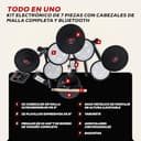 Alesis Turbo Max Set de Batería Eléctronica con Parches de Malla Silenciosos de 8 Pulgadas, Lecciones de Percusión, Bluetooth y Accesorios - 6