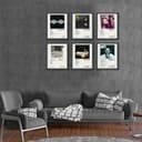 TOBIANG Arctic Poster Monkeys - Póster de lienzo con portada de álbum musical (juego de 6) sin marco: 20 x 30 cm - 5