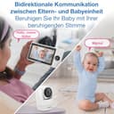 Vtech Smart Babyphone mit 2 Kameras, 1080p-FHD-Kamera und 5"-HD-IPS-Bildschirm, WLAN, Geräusch-/Bewegungserkennung, Temperatursensor, geteiltem Bildschirm, Schwenk-Neige-Zoom-Funktion: VM901-2W - 8