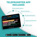 TELEPROMPTER PAD iLight PRO 14" Teleprompter iPad Tablet - Kit Teleprompter für Video mit Fernbedienung, APP & Koffer, Beam Splitter Prompter Autocue DSLR, iPhone, APP für Apple Android Windows Mac - 4