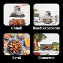 Ninja CRISPi Friggitrice ad Aria Portatile, 3.8L, 4 in 1: Frittura, Cottura Arrosto, Mantiene Cibo Caldo e Croccante, Compatta, 2 Contenitori Vetro Rimovibili, 1700W, Pietra FN101EUST - 10