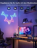 Govee Glide Y Lights, RGBIC LED Gaming , Smart Home DIY Kreative Deko Lights mit Musik Sync & 40+ Szenenmodi, Wi-Fi Wandleuchten für Wohnen, Schlafzimmer, 7er Pack - 4