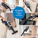 Bosch Akku-Staubsauger Unlimited 10 BTS1042WAC, Testsieger, kabellos, MicroClean Technology, TFT Display, HEPA-Filtersystem, 10 Jahre Motorgarantie, 2x 4 Ah Akku, LED-Licht, Schnellladegerät, weiß - 12