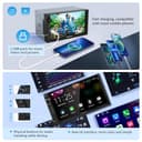 Eonon 7 Inch QLED Double Din Headunit Linux Car Stereo Wireless CarPlay Android Auto Bluetooth USB DSP Support Type-C USB Fast Charge Touchscreen MirrorLink Video In/Out AUX In with Backup Camera X3 - 7