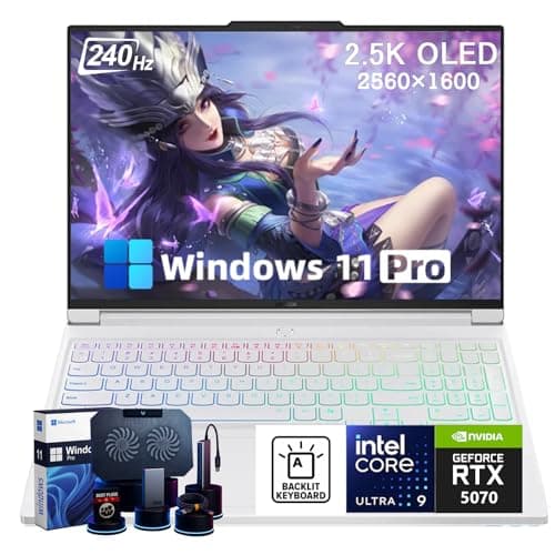 Lenovo Legion Pro 7i Gaming Laptop - 16" 240Hz 2.5K OLED Display - Intel Core Ultra 9 275HX - NVIDIA GeForce RTX 5070 - Wi-Fi 7 - RGB Keyboard - Windows 11 Pro - Accessoire (32 GB DDR5, 1 TB SSD)