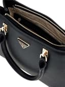 GUESS Noelle II Multi Compartment Satchel Shoulder Bag Black - 4