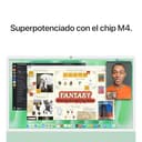 Apple iMac Ordenador de Mesa Todo en uno con Chip M4, CPU y GPU de 8 núcleos: diseñado para Apple Intelligence, Pantalla Retina de 24″, 16 GB de Memoria unificada, SSD de 256 GB - Verde - 4