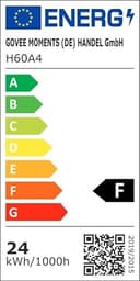 Govee Lampara Techo LED, Inteligente Plafon LED Techo 24W RGBIC 2400LM Compatible con Matter, Alexa y Google Assistant, 16 Millones de Colores DIY para Dormitorio Sala de Estar Cocina Cuadrada, 30cm - 11