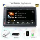 iFreGo Doppel Din Autoradio mit Wireless CarPlay & Wireless Android Auto, Autoradio Bluetooth, Autoradio mit Navi 7 Zoll Bildschirm,RDS/AM/FM Radio,GPS,7 LED Farben,Mirror Link,USB,Ladefunktion - 6