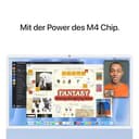 Apple iMac All-in-One Desktop-Computer mit M4 Chip mit 10 Core CPU und 10 Core GPU: 24" Retina Display, 16 GB gemeinsamer Arbeitsspeicher, 512 GB SSD Speicher, passendes Zubehör; Blau - 4