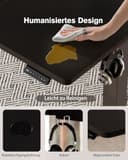 Devoko Electric Standing Desk, 180 x 80 cm, Height Adjustable Sit Stand Desk with Memory Smart Pannel, Home Office Desk with Hook, Black - 6