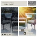 tectake® Set da Giardino in Rattan, 4 Posti, Polyrattan Resistente, Cuscini Idrorepellenti Lavabili, Struttura in Acciaio Stabile, Tavolino con Vetro di Sicurezza, Arredo Esterno - Nero - 7