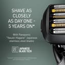 Panasonic ES-LS9A Wet & Dry 6-Blade Electric Shaver for Men - Precise Clean Shaving with Cleaning & Charging Stand - 2