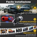 Dashcam auto anteriore posteriore 4K/2.5K, dash cam WiFi 5GHz con GPS, IPS da 2,0", grandangolo da 170°, Sorveglianza del parcheggio 24 ore su 24,WDR,sensore G,registrazione in loop,scheda SD da 64 GB - 5