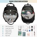 LOVEVOOK Kleiner Rucksack Damen Klein Cityrucksack Handtasche 2 in 1 Wasserdicht Tagesrucksack Mini Backpack Women Elegant Casual Daypack für Reise Freizeit Einkauf Arbeit - 3