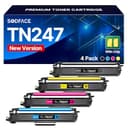 SODFACE TN-243CMYK TN247 Kompatibel für Brother TN 247 TN243 Toner für Brother MFC L3750CDW DCP-L3550CDW MFC-L3770CDW HL-L3210CW HL-L3230CDW MFC-L3730CW (Schwarz, Cyan, Gelb, Magenta, 4er-Pack) - 1
