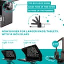 TELEPROMPTER PAD iLight PRO 14" Teleprompter iPad Tablet - Kit Teleprompter für Video mit Fernbedienung, APP & Koffer, Beam Splitter Prompter Autocue DSLR, iPhone, APP für Apple Android Windows Mac - 8