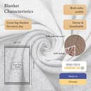 LYHome Manta Lana Merino - Plaid para Sofa Cama, Mantas Decorativas como Cubre Colcha para Sofas, Blanket Cálida Grande Suave Calentitas Verano y Invierno (140 x 200 cm | Gris - Gris Claro Doble cara) - 2