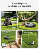MAMMOTION YUKA mini 2 500 Robot Tagliaerba Senza Filo Perimetrale, fino a 500 ㎡, Visione AI Tri-Cam, Mappatura Automatica Multi-zona, DropMow, Modifica Manuale della Mappa, Pendenze fino al 45% - 9