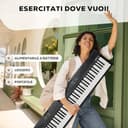 Alesis Pianoforte Digitale 88 Tasti con 480 Suoni, Pianola Altoparlanti, USB MIDI, Leggio per Spartiti o Tablet e Lezioni per Principianti - 6