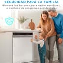 Midea Lavavajillas 60 cm+++ Blanco para 14 servicios - Lavaplatos libre instalación - Compacto con 10 Programas de Lavado integrable - Filtro Antibacterias y Programación Horaria Nuevo Modelo - 12