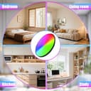 Refein Smart LED Ceiling Light Dimmable, 24W Flush Led RGB Colour Changing Ceiling Light Compatible with Alexa & Google Home 30CM Ceiling Lamps for Bedroom Bathroom Living Room (2700-6500K) - 8