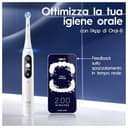 Oral-B Spazzolino Elettrico Ricaricabile iO 6N, Sensore di Pressione, Display Interattivo, Intelligenza Artificiale, 2 Testine, 1 Spazzolino, 1 Custodia da Viaggio, Bianco, Idea Regalo - 8