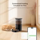 IMIPAW Automatic Cat Feeder, 5G & 2.4G WiFi Auto Dry Pet Food Dispenser with App Control, Programmable Timer, Dual Power Supply, up to 10 Meals per Day, Slow Feeder for Cats & Small Dogs - 2