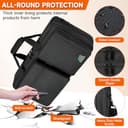 DJ Controller Tasche kompatibel mit Pioneer DDJ-FLX4/DDJ-REV1/DDJ-400/DDJ-SB3/DDJ-RB,Gepolsterte Aufbewahrungstasche für DJ-Controller,passend für Numark Mixtrack Pro FX/Platinum FX/Roland DJ-202 - 6