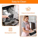 2Pezzi Accessori Friggitrice ad Aria per Ninja Double Stack XL Friggitrice Verticale 9.5L SL400EU, Foodi Max Dual Zone AF400EU, AF300EU 7.5L, Silicone Teglia per Friggitrice ad Aria - 6