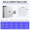 Earto Magic Keyboard para iPad Air 13 Pulgadas (M4 2026/M3 2025/M2 2024) y Teclado para iPad Pro 12.9 Pulgadas (3.ª-6.ª Gen), 7 Colores Retroiluminados, Diseño Magnético Flotante con Trackpad,Negro - 2