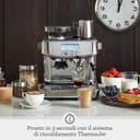 Sage - The Barista Pro - Macchina Caffè in Grani con Macinacaffè a 30 Impostazioni, Pompa a 15 Bar, Riscaldamento ThermoJet in 3 Secondi e Schiumatura Manuale del Latte - Acciaio Inox Spazzolato - 2