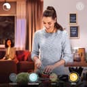 Philips Hue White & Colour Ambiance E27 LED bulb, 806lm, 16 million colours, dimmable, controllable via app and voice, compatible with Amazon Alexa (Echo, Echo Dot), pack of 2, old generation - 5