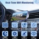 Solar Telecamera Retromarcia Wireless, WiFi Telecamera Posteriore per Auto, HD 1080P Visione Notturna, 9600 mAh Batteria Ricaricabile, Base Magnetica per Camion, Camper, Furgone, Rimorchio - 3