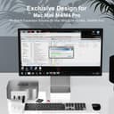 Dock compatto per Mac mini M4 | 3 porte USB 3.0 (5 Gbps) + 10 Gbps tipo C | lettore di schede SD/TF | estensione Mac mini M4 Hub - 6