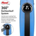 flexi® Classic L Gurt 8 m blau, Roll-Leine für Hunde bis 50 kg - 3