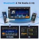 Rimoody Wireless Carplay Double Din Car Stereo, 7 Inch Touchscreen 2 Din Car Radio Head Unit with Android Auto Mirror Link, Bluetooth, FM, EQ SWC/USB/TF/AUX/UI Remote Control + Backup Camera - 4