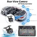 Radio Coche 1 DIN con Carplay y Android Auto Inalámbrico - Pantalla Táctil de 7 Pulgadas, Reproductor de Estéreo Bluetooth Soporte Mirror Link para iOS/Android con Cámara de Respaldo - 5