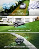 Terramow V1000 Cortacésped Robot, Tecnología Tri-AI Vision sin Cable/Sin Problemas de Señal RTK, Mapeo Automático, Máx. 1200㎡, Navegación por Visión, Evitación de Obstáculos con IA, Ideal para Cortar - 7