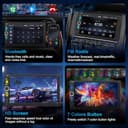 KMUTZY A-pple CarPlay & Android Car Radio 2 Din 7 Inch Digital Multimedia Receiver, Dual DIN Radio with Screen, Rear Camera, Mirror Link, FM/Type-C/Phone GPS Navi - 7